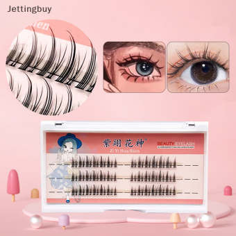 Flash bán quỷ nhỏ cos Lông mi giả phân đoạn ghép đơn cụm lông mi