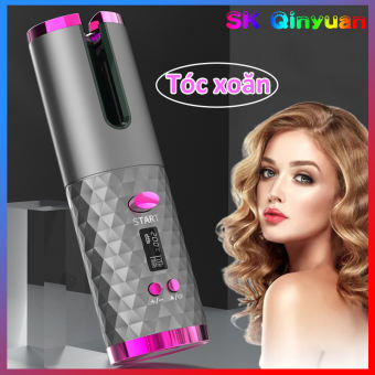 Máy Uốn Tóc Tự Động Không Dây Máy uốn tóc mini ACHITA A10 không dây làm xoăn tự nhiên, thiết kế hiện đại tay cầm chống bỏng an toàn, máy làm xoăn tóc tự động dùng mọi lúc mọi nơi, sử dụng sạc USB