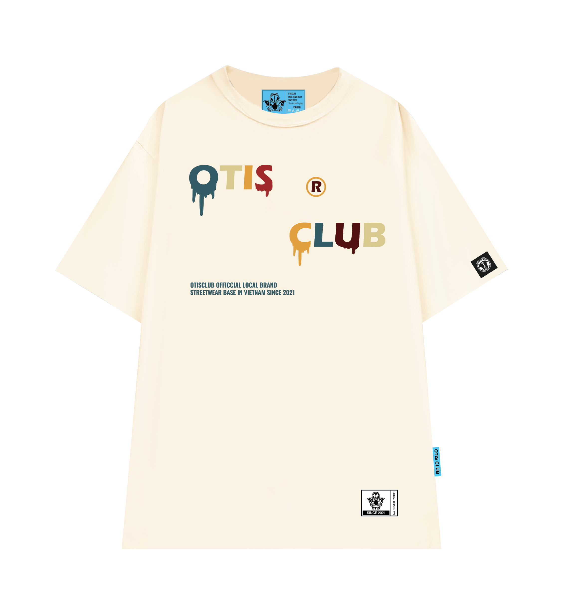 Áo thun tay lỡ local brand - tee bleeding