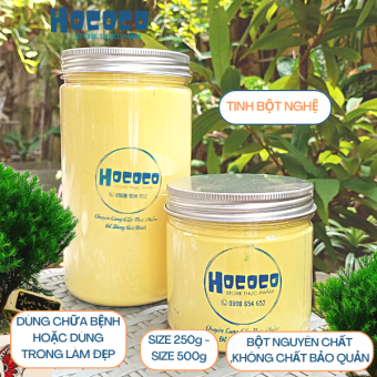 Pure turmeric powder for drinking or facial mask in beauty