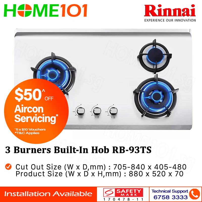 Rinnai 3 Gas Stove - Best Price in Singapore - Oct 2023 | Lazada.sg
