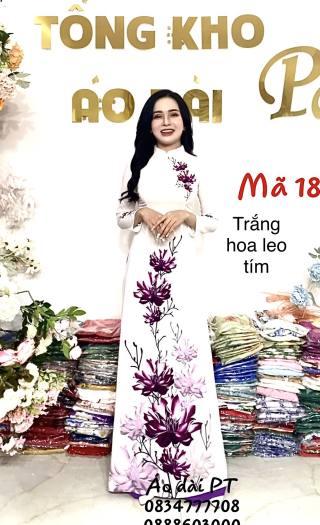 ÁO DÀI LỤA NHẬT IN 3D SIÊU XUẤT SẮC