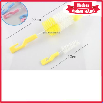 Bộ Dụng Cụ Cọ Rửa Bình Sữa Modosa Tiện Dụng - Màu Ngẫu Nhiên - Hàng Chính Hãng