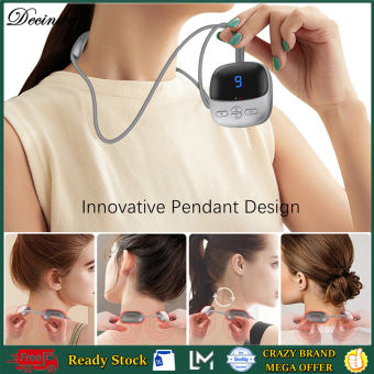 Máy Mát Xa Cột Sống Cổ Dòng Điện Siêu Nhỏ Máy Mát Xa Cổ Treo Máy Mát Xa Vai Và Cổ Nén Nóng Cầm Tay TENS + EMS Thông Minh