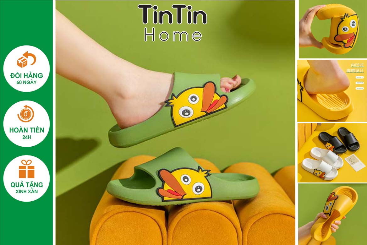 Dép bánh mì, dép đi trong nhà, văn phòng, nhà tắm. tintin home dnl35