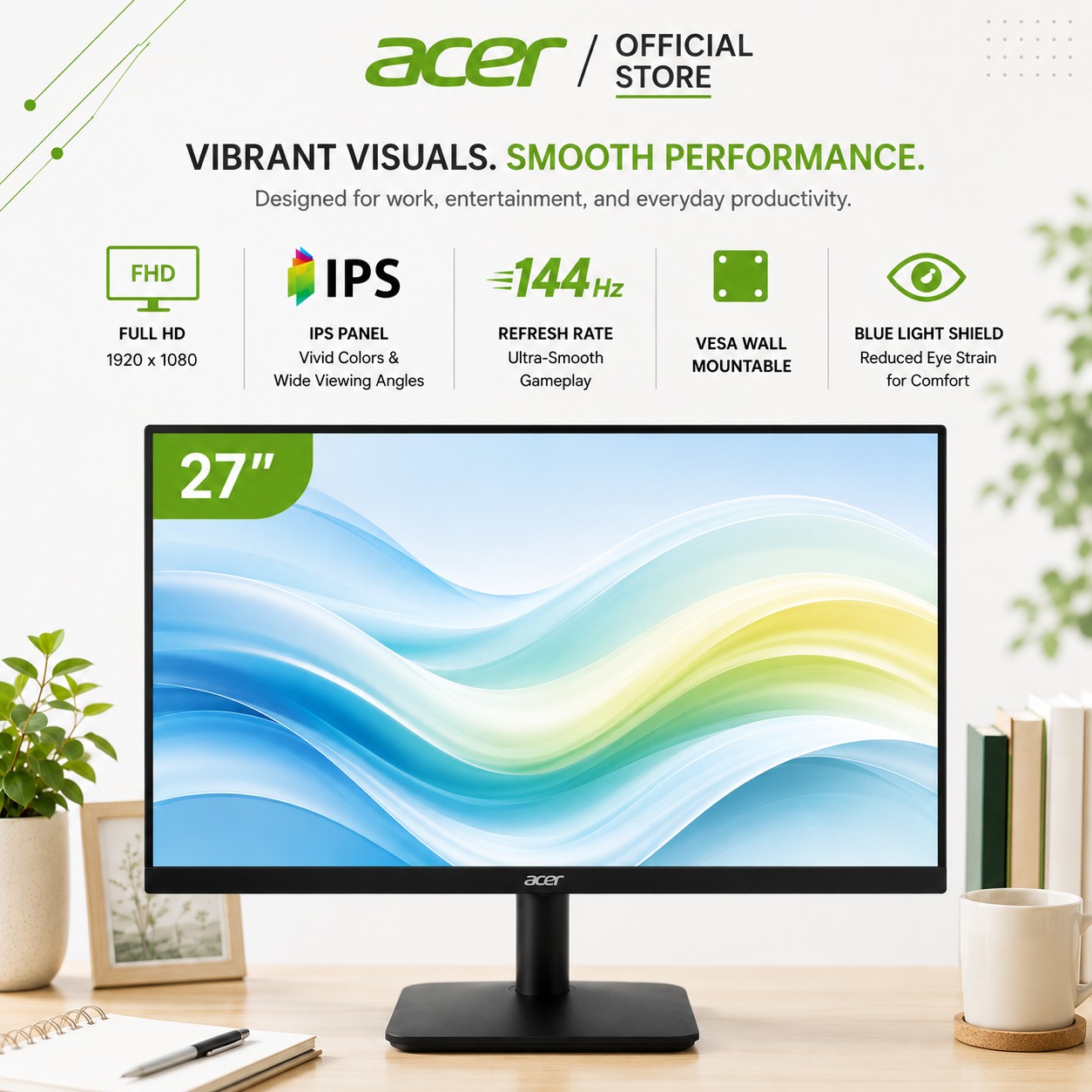 New 300Hz Refresh Rate] Acer Nitro VG250Q F 24.5-Inch FHD IPS