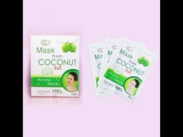 Combo hộp 7m mặt nạ dừa Cửu Long nguyên chất và hộp 7m mặt nạ dừa 2 in 1
