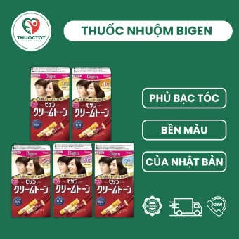 Thuốc nhuộm phủ bạc Bigen Nhật Bản, Thuốc nhuộm tóc Bigen Nhật phủ bạc, bền màu