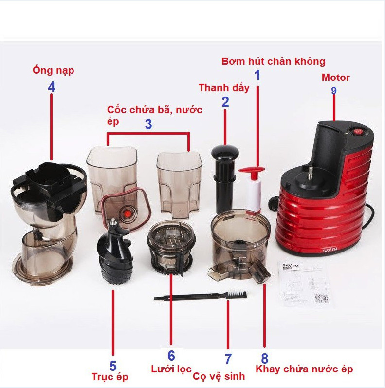 Linh kiện phụ kiện máy ép chậm savtm je31 je35 hàng tách bộ - phụ kiện máy xay, máy ép giá rẻ