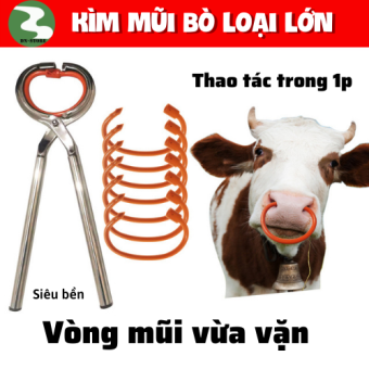 Kìm bấm mũi bò loại lớn 41cm Pakistan vòng nhựa