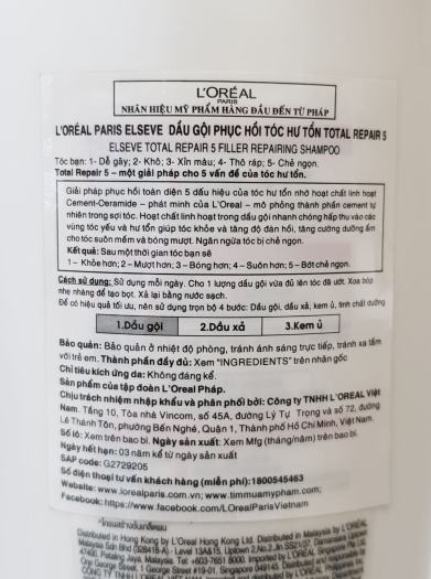 Dầu Gội - Xả - Ủ Phục Hồi Tóc LOreal Total Repair