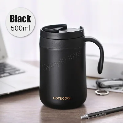Stainless Steel Thermal Coffee Mug Bubble Tea Cup Vacuum Insulated Travel Mug (2)