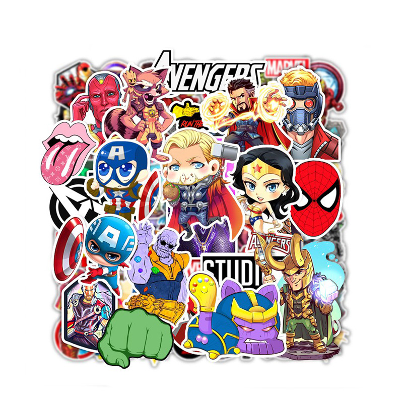 52 Sticker Zhang Manweil Siêu Anh Hùng Chống Nước Sticker Dán Laptop, Điện Thoại, Đàn Guitar, Mũ Bảo Hiểm, Vali - M38