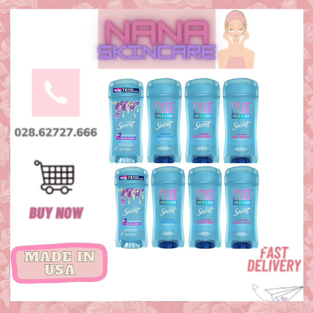 Lăn khử mùi dành cho nữ dạng gel secret clean gel 73g