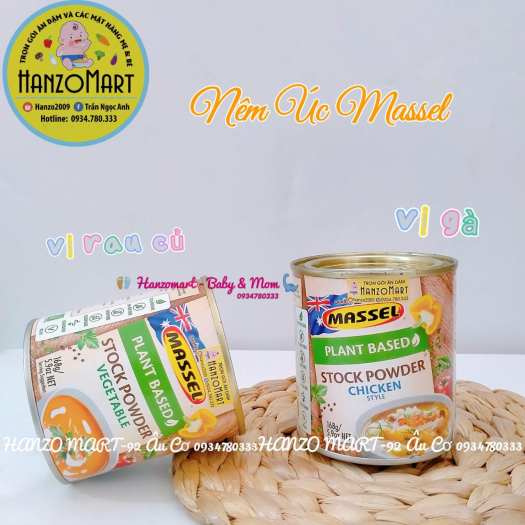 Bột Nêm Úc/Hạt Nêm Úc Massel Vị Gà/Rau Củ/Bò 168G