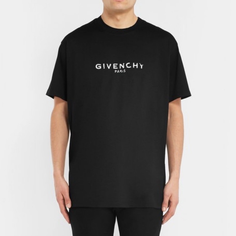 givenchy distressed t shirt white