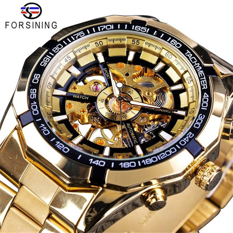 Đồng Hồ Cơ Nam Tự Động Automatic Chính Hãng Forsining TD4 Dây Kim Loại Cao Cấp Đẹp Giá Rẻ AM10