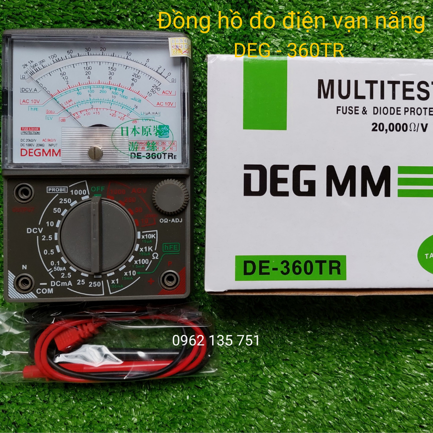 Đồng hồ đo điện vạn năng de - 360tr