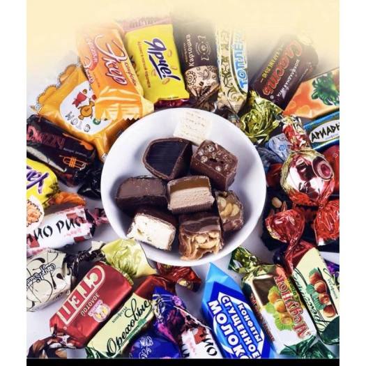 Kẹo Socola Nga Mix Vị Gói 500G