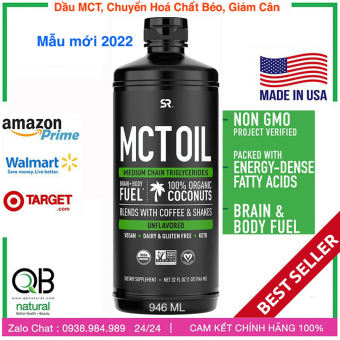 Dầu chuyển hoá Dầu Dừa MCT OIL  C8, C10, C12 Bổ Sung Năng Lượng - Không Chất Béo - Giảm Cân - Đốt mỡ thừa USA