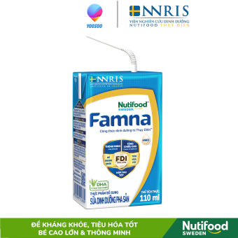 Lốc 04 Hộp Sữa Bột Pha Sẵn Famna 110ml/ 180ml Cho Bé Nhập Khẩu Trực Tiếp Từ Thụy Điển - NUTIFOOD SWEDEN - CIRINO