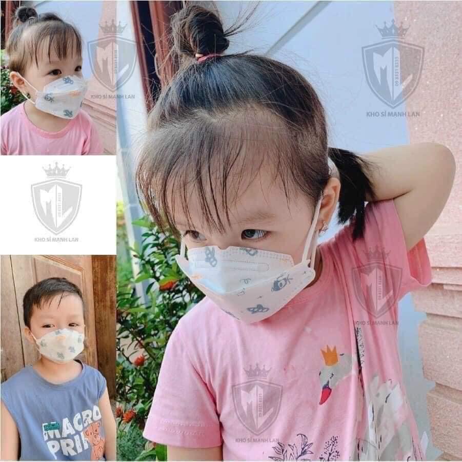 Set 50 chiếc khẩu trangKF94 cho bé từ 3-7 tuổi kháng khuẩn