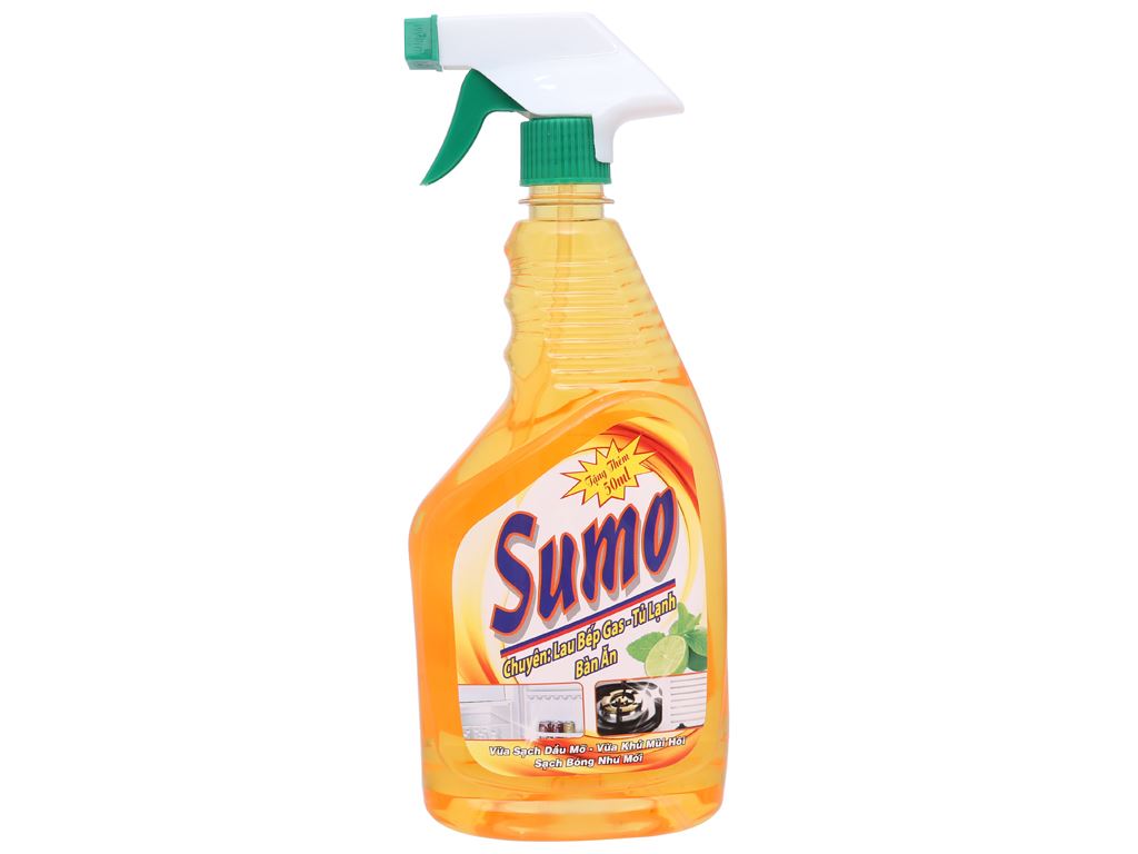 Nước lau bếp ga, tủ lạnh, bàn ăn Sumo chai 850ml