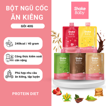 Bột Ngũ Cốc Ăn Kiêng  Protein SHAKE BABY Hỗ Trợ Giảm Cân 40g - Hàn Quốc