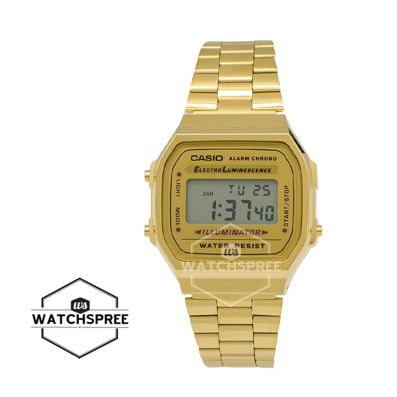 Casio illuminator hot sale watch gold