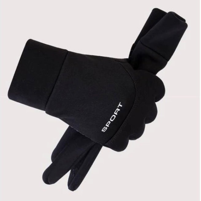 Găng tay nam cảm ứng chống nước mùa đông lót nỉ lông cực ấm lòng bàn tay phủ gen nhựa chống trượt GTN89