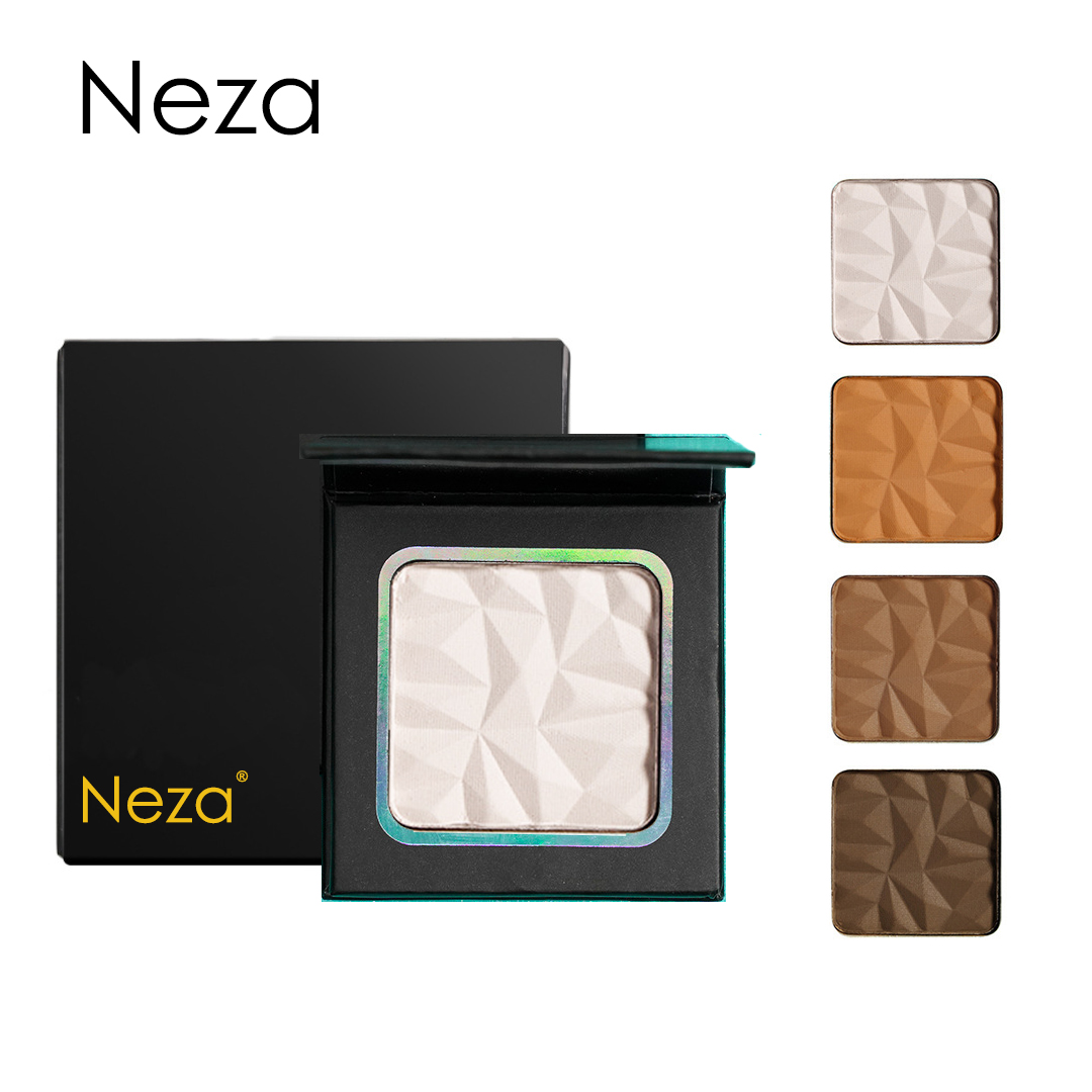 Gambar Neza 3D natural repair powder shadow silhouette concealer hairline foundation nose shadow monochrome 4 color long wear black box