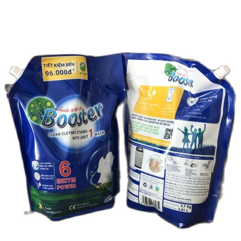 Túi nước giặt xả booster 3700ml siêu lưu hương
