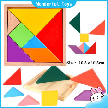 Tangram Wooden Puzzle for Kids - Educational Toy