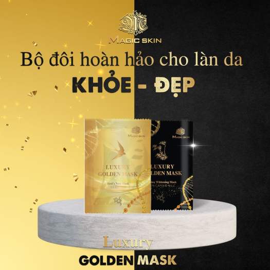 mặt nạ Ủ YẾN THẢI ĐỘC CẤY TRẮNG Luxury Golden Mask Magic Skin NÂNG TÔNG TRẮNG HỒNG
