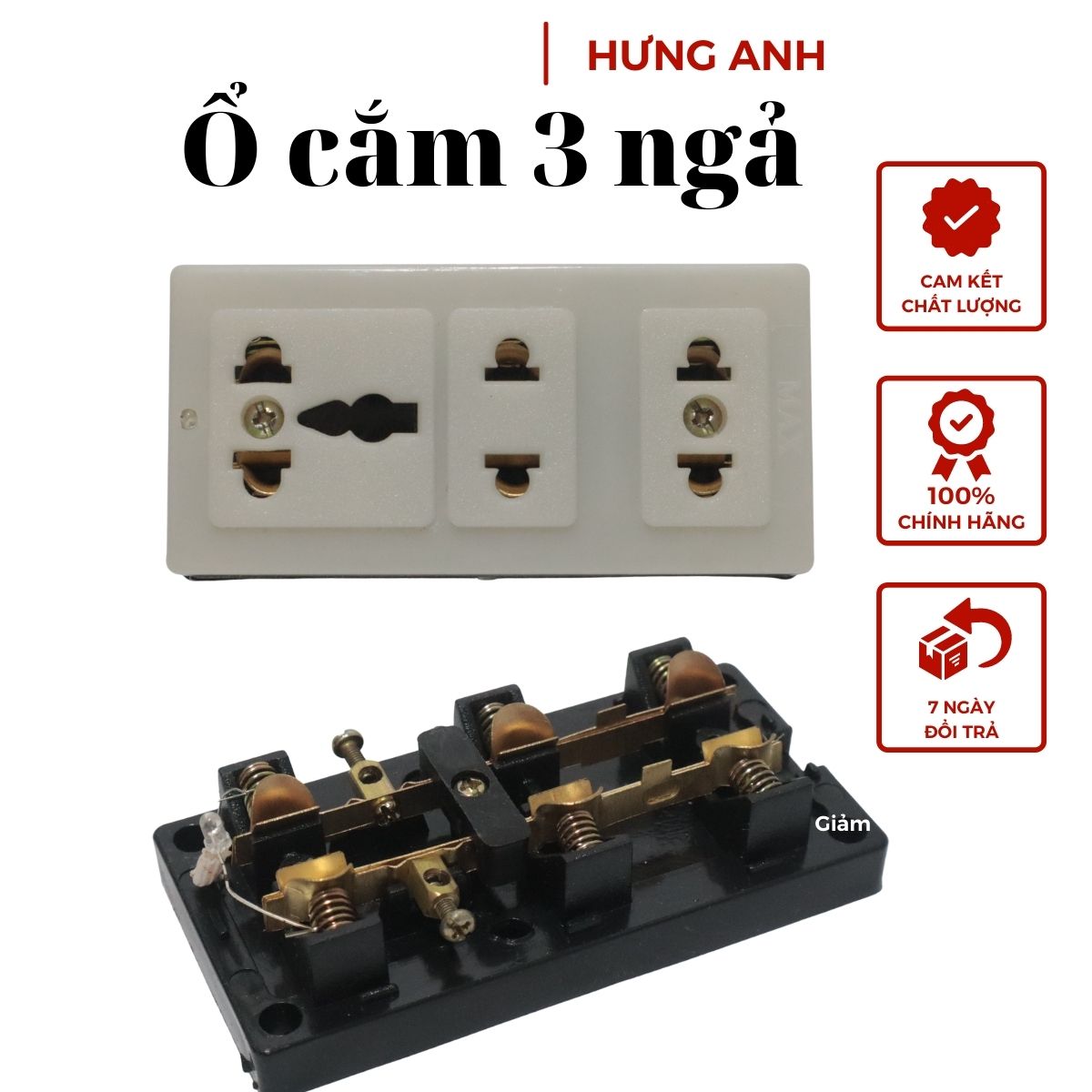 Combo 10 Ổ cắm 3 ngả đa năng chống va đập, an toàn