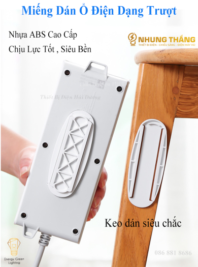 Miếng Dán Tường Dạng Trượt - Treo Ổ Cắm Điện-  Modem Wifi - Giá Đỡ Treo Tường Cố Định Ổ Cắm Điện - Có video