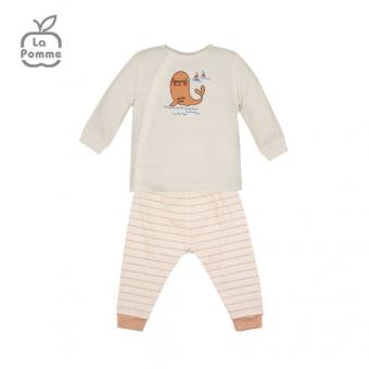 SLD185 Bộ dài tay La Pomme cúc lệch Sư tử biển