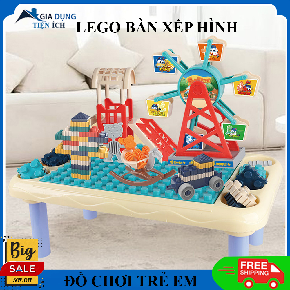 Đồ chơi trẻ em, bàn xếp hình đồ chơi sáng tạo phát triển tư duy trí tuệ cho bé . Bàn xếp hình đa dạng phù hợp cho các bé từ 3 đến 10 tuổi .