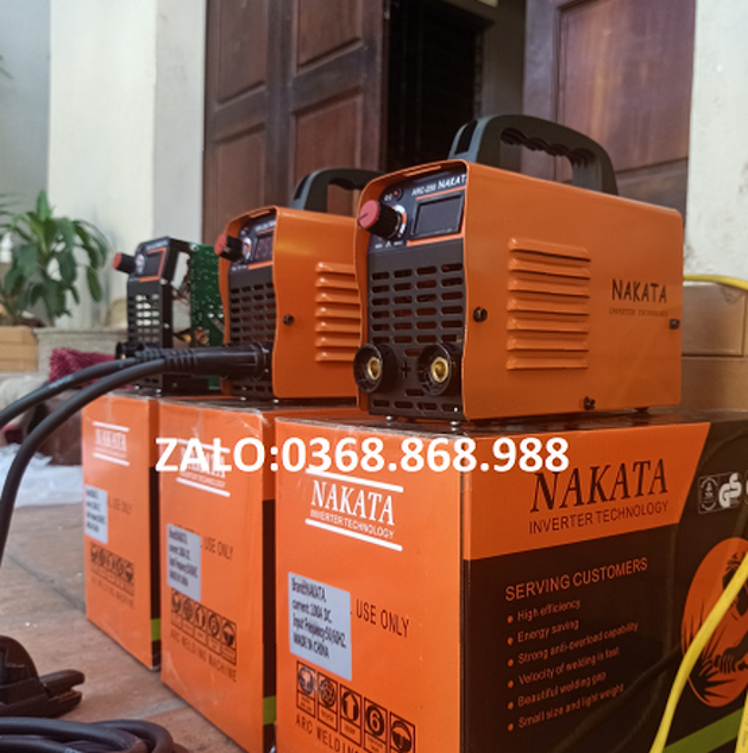 Máy hàn điện tử mini nakata 250a kèm phụ kiện