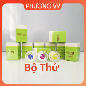 Bộ thử mỹ phẩm Yiyimei, làm mờ nám và dưỡng trắng da, mỹ phẩm yiyimei