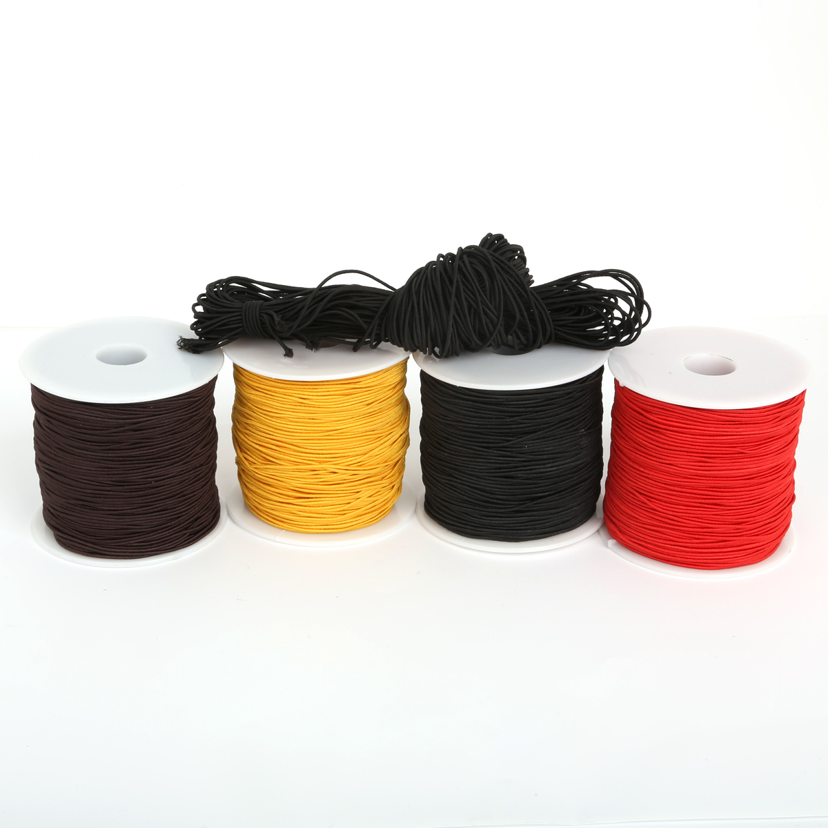 1 Roll 0.8mm 1mm 1.2mm 1.5mm Round Beading Elastic Stretch Cord String Rope