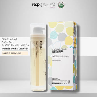 Gel rửa mặt RE:P dưỡng ẩm dịu nhẹ cho da nhạy cảm Natural Origin Gentle Pure Cleanser 100ml NPP Tido88