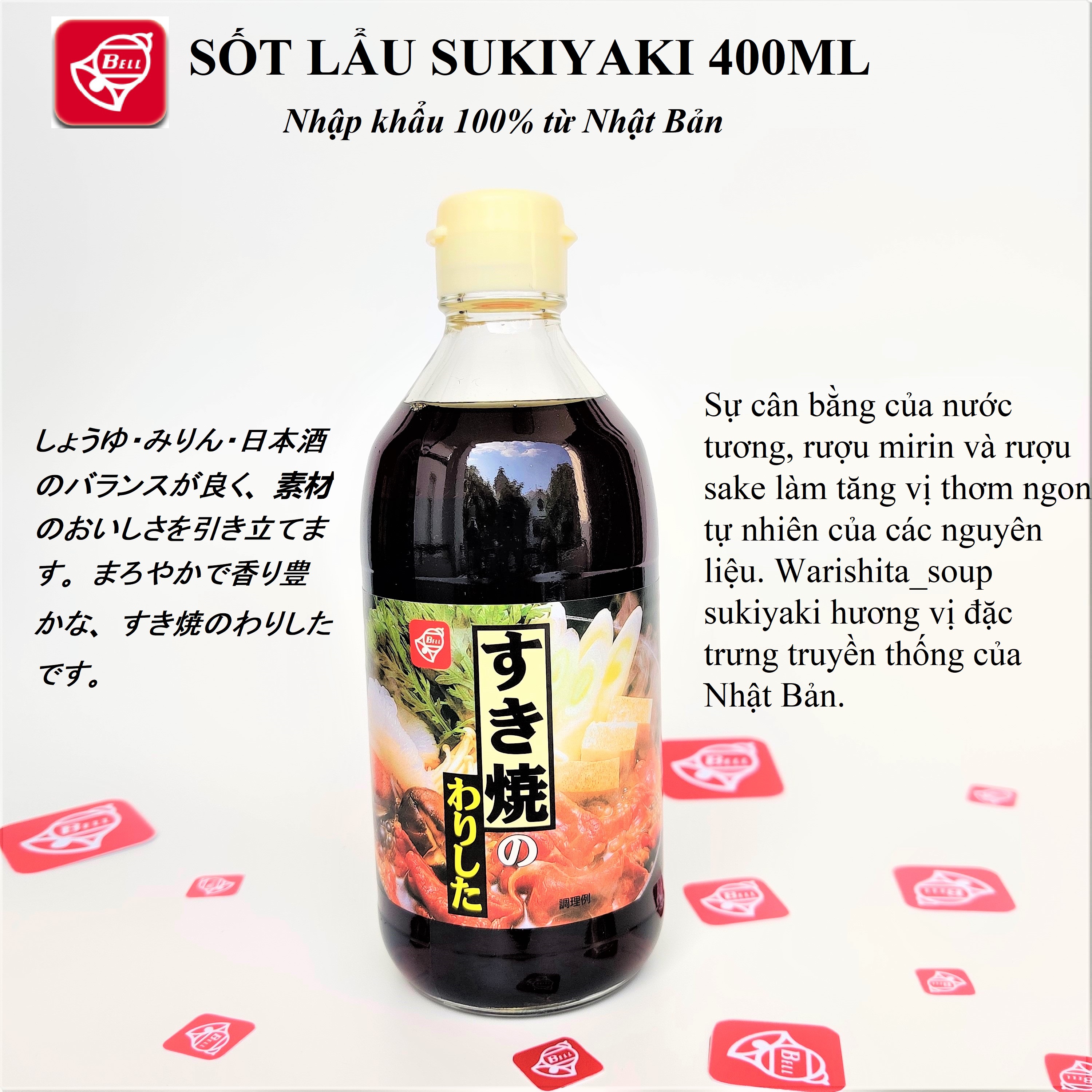 Sốt Lẩu Sukiyaki Chai 400ml BELL FOODS
