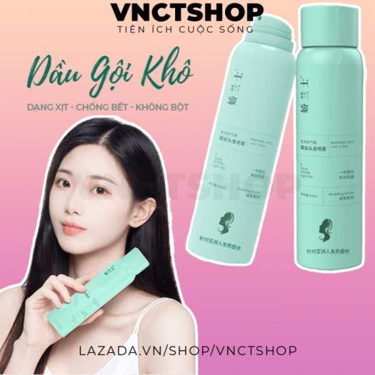 Dầu gội khô dạng xịt Spes, dầu gội đầu khô nữ không bết dính phồng tóc nội địa trung quốc