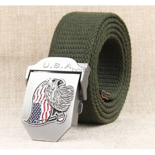 Dây Nịt Thắt Lưng Vãi Dù USA Hình Đại Bàng
