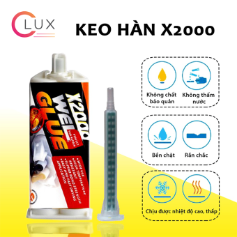 Keo Hàn gắn Sắt, Thép, Kim Loại X2000 đa năng siêu chắc Nhật Bản,Keo hàn X2000 2 thành phần epoxy chịu nhiệt chịu va chạm tác động mạnh