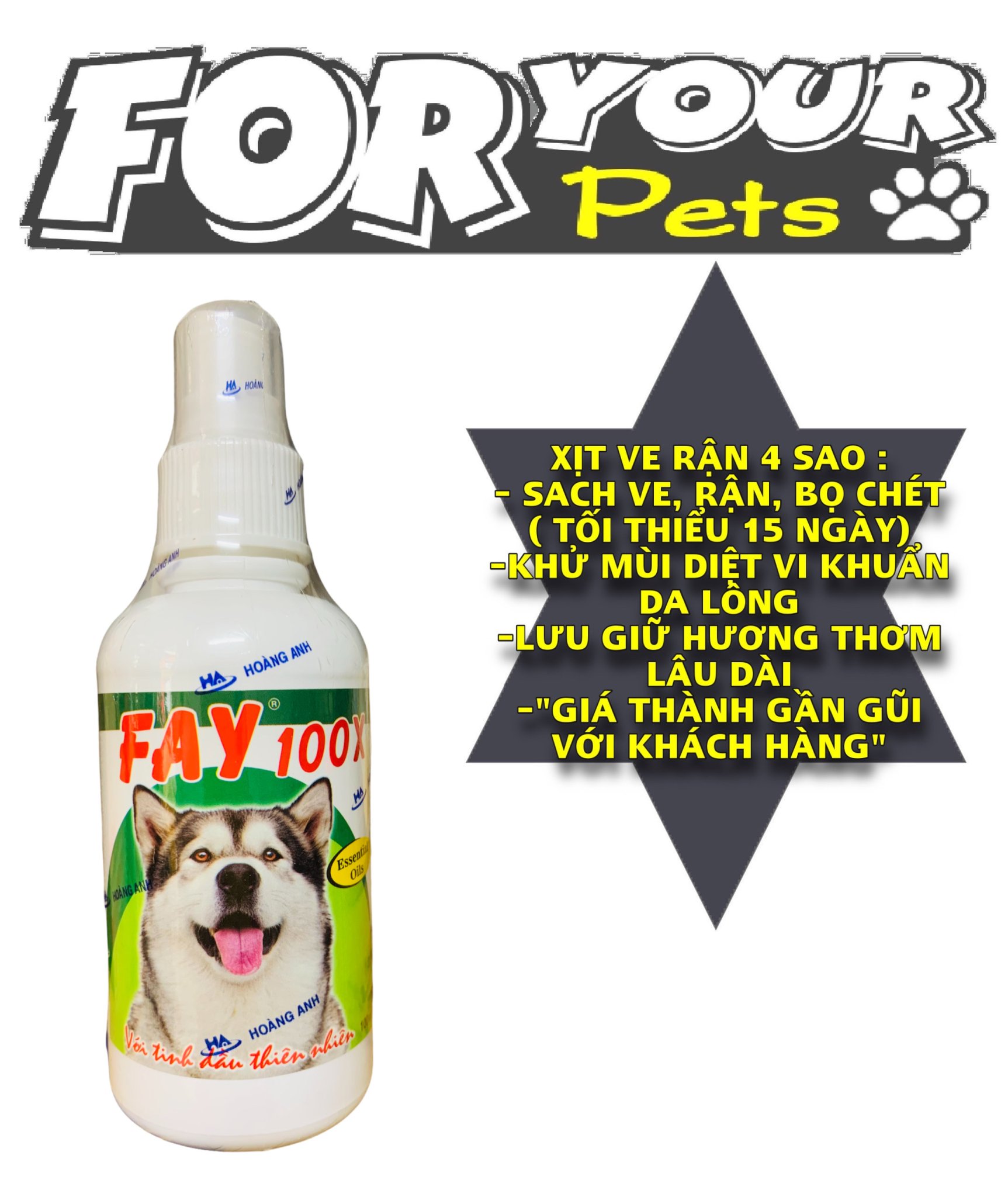 [HCM]XỊT VE RẬN FAY 100X 100ML- XỊT VE CỰC HIỆU QUẢ