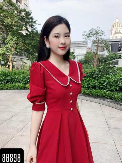 ĐẦM XÒE DỰ TIỆC TAY LỠ PHỐI NÚT SIÊU DỄ THƯƠNG