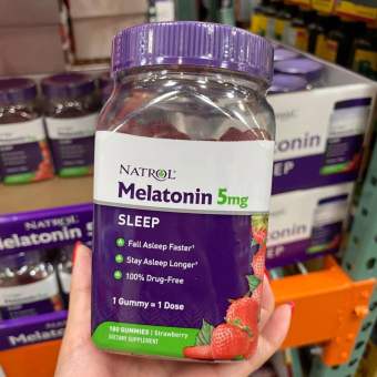 Kẹo Ngủ Ngon Natrol Gummies Melatonin Mỹ 5mg 180 Viên