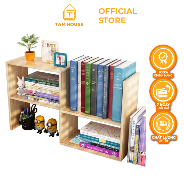 [VOUCHER FREESHIP 50K] Tâm House Giá sách đứng, kệ sách đa năng mẫu mới - K25
